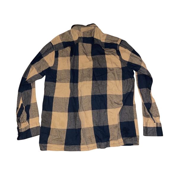 Hollister Relaxed Fit Flannel Plaid Long Sleeve Size Large Lumber Cowboy Y2K - Picture 2 of 4